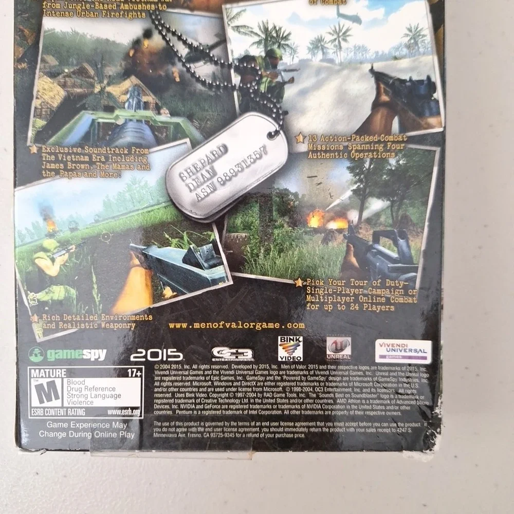 Video‎ Game PC Men of Valor Vietnam 2015 Version Windows CD-ROM Open Box
